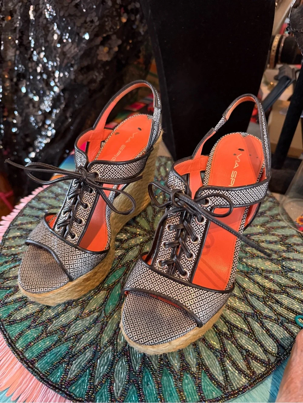 Vis Spiga Wedge Espadrilles